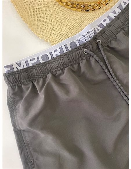 Шорты пляжные мужские EMPORIO ARMANI, Темно-серый (Dark land), 48