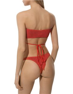 Трусы купальные женские BOUND, Коралловый люрекс 2