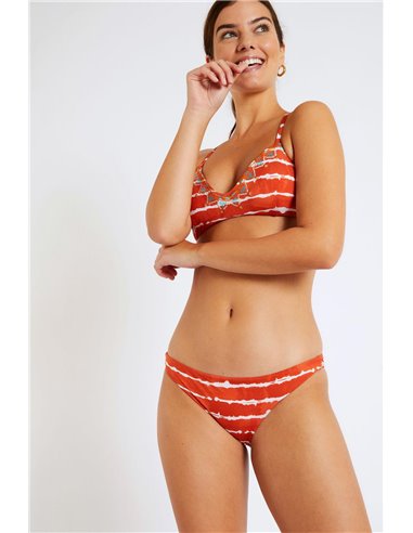 Трусы купальные женские Elina Watamu BANANA MOON, Кирпичный