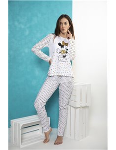 Пижама женская (кофта с длинным рукавом+штаны) DISNEY ADMAS, Белый
