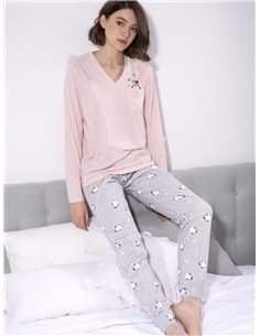 Пижама женская (кофта с длинным рукавом+штаны) ADMAS ADMAS, Розовый 2