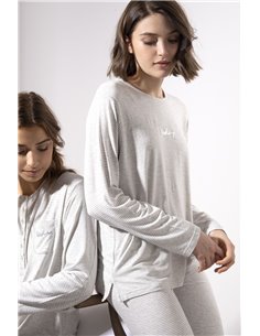 Пижама женская (кофта с длинным рукавом+штаны) ADMAS ADMAS, Меланж