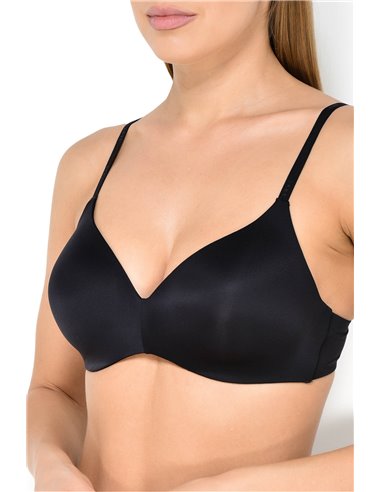 Бюстгальтер с плотной чашкой пуш-ап без косточек DKNY , Черный (B7P)