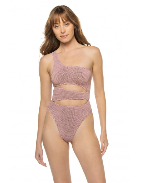 Купальник женский слитный BOUND, Светло-фиолетовый (Blush lurex)