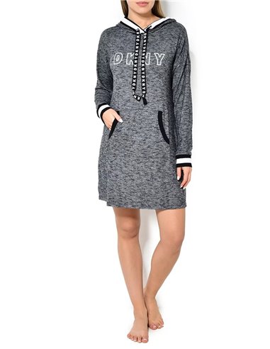 Платье домашнее женское DKNY , Тёмно-серый