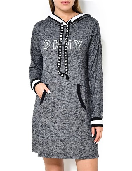 Платье домашнее женское DKNY , Тёмно-серый