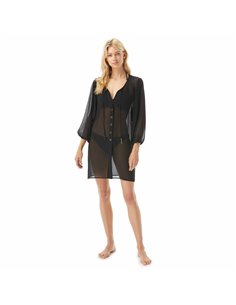 Платье-накидка пляжное MICHAEL KORS, Black (черный)