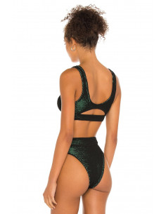 Лиф купальный BOUND, Black/Neon green 2