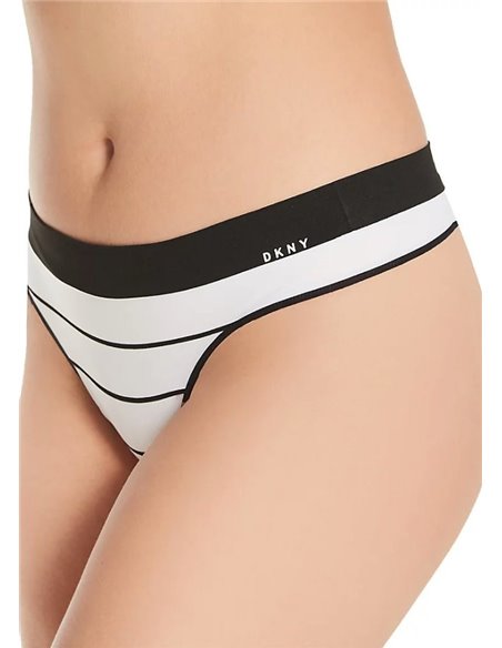 Трусы-стринги женские DKNY , Черно-белый