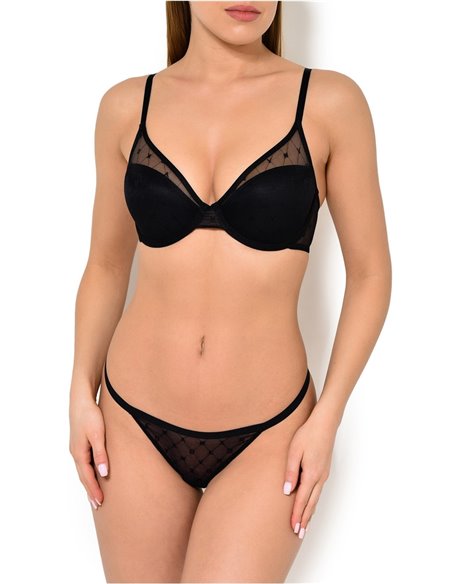 Трусы-стринги женские DKNY , Черный