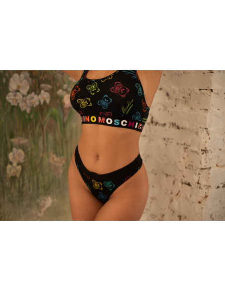 Трусы-стринги женские MOSCHINO, Черный