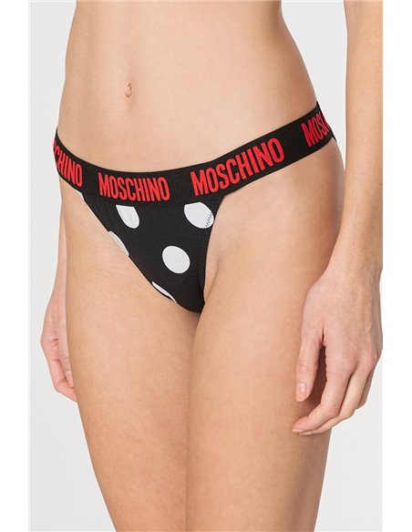 Трусы-стринги женские MOSCHINO, Черный