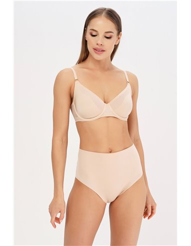 Трусы-слипы бесшовные корректирующие женские Pure Light CHANTELLE, Бежевый