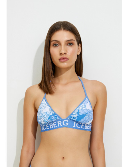 Бюстгальтер купальный женский ICEBERG, Голубой