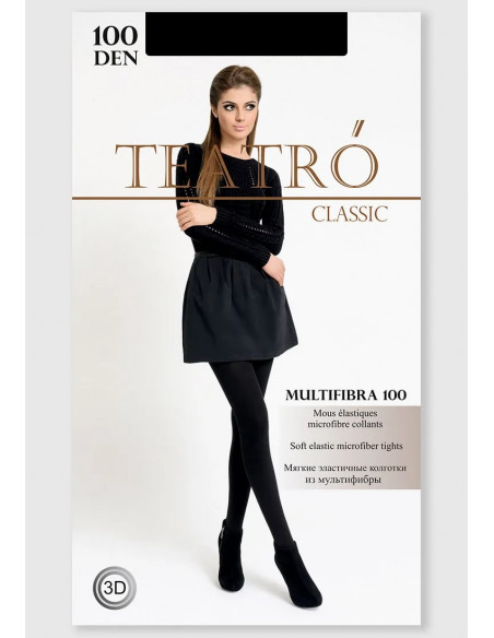 Колготки женские 100DEN Multifibra TEATRO, Nero(черный)