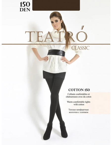 Колготки женские 150DEN Cotton TEATRO, Moka (коричневый)