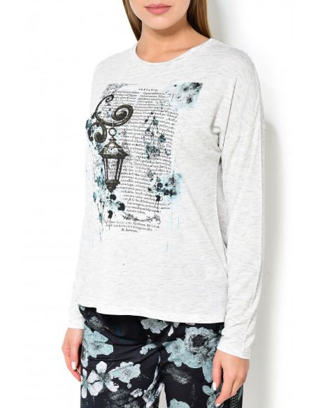 Кофта с длинным рукавом женская JOCKEY USA ORIGINALS, Белый
