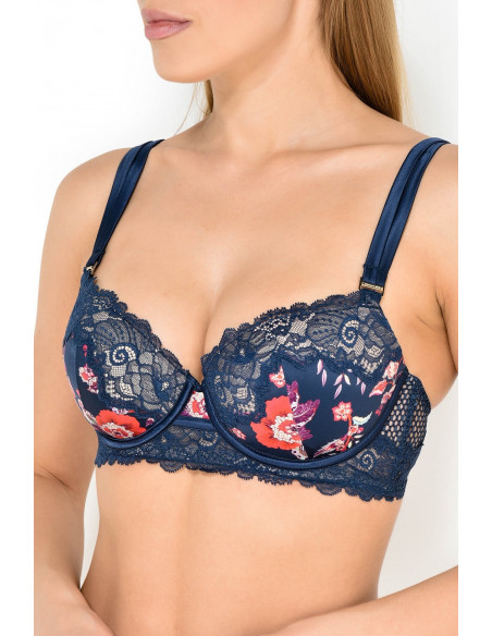 Бюстгальтер Vidente PLEASURE STATE, Black Iris/Print
