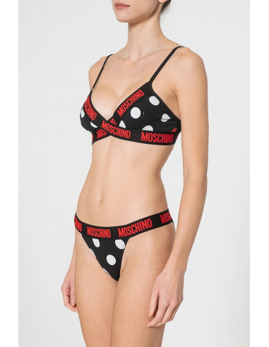Бюстгальтер с треугольными чашками MOSCHINO,...
