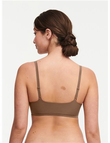 Бюстгальтер-топ женский Soft Stretch CHANTELLE, Коричневый (02E)