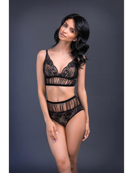 Трусики-слипы с вуалью Charlotte GRACIJA RIM, Черный