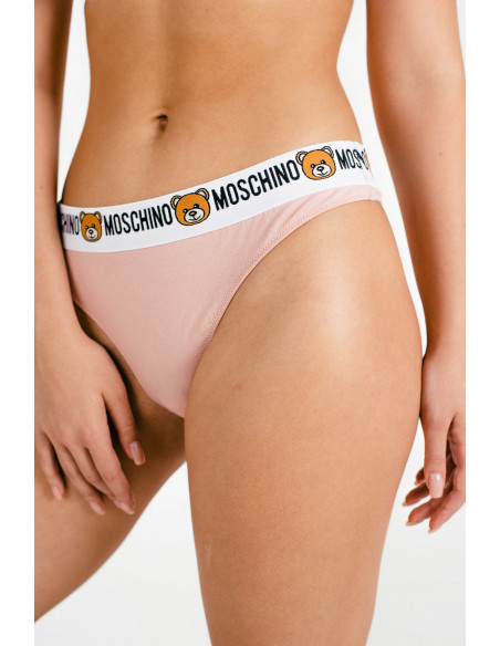 Набор (трусы-стринги женские-2шт) MOSCHINO, Розовый