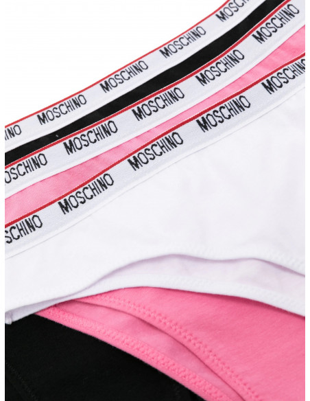 Трусы-слипы женские (комплект 3 шт) MOSCHINO, Мультиколор