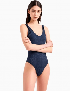 Купальник слитный женский EMPORIO ARMANI, Синий