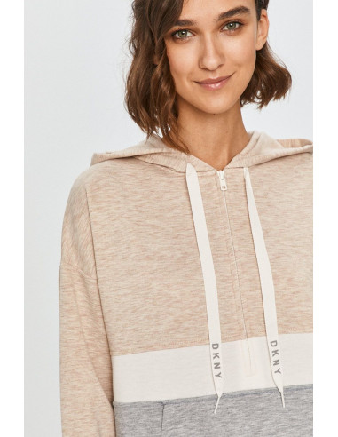 Толстовка домашняя женская DKNY, Бежевый/серый...