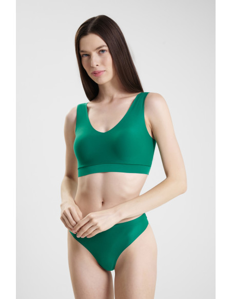 Трусы-стринги бесшовные женские Soft Stretch CHANTELLE, Зелёный (0FB)